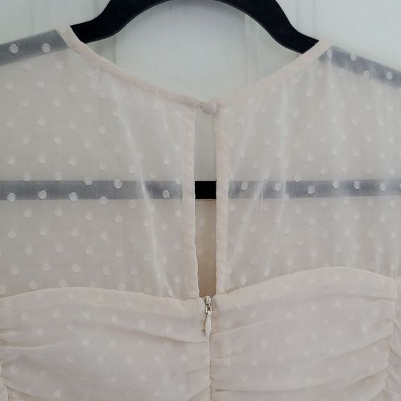 Storia Ruched Polka Dot Dress - Picture 9 of 11